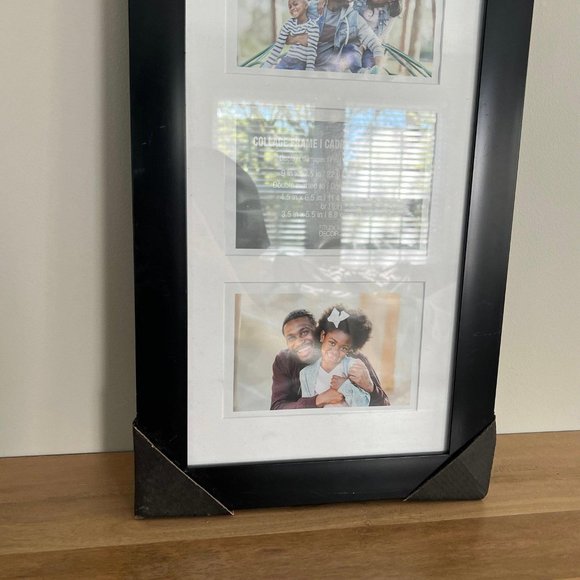 Nwt black wooden collage frame 4”x6”-6 wall collage photo frame - Picture 3 of 8